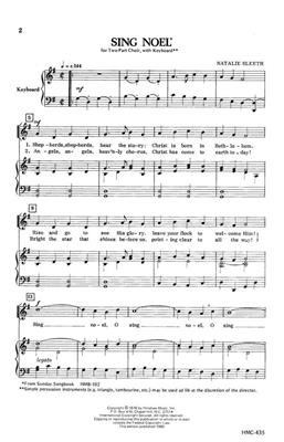 Natalie Sleeth: Sing Noel: (Arr. Natalie Sleeth): Gemischter Chor mit Ensemble