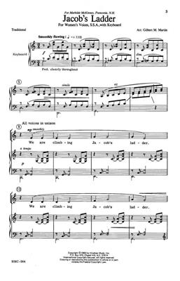 Jacob's Ladder: (Arr. Gilbert M. Martin): Frauenchor mit Klavier/Orgel