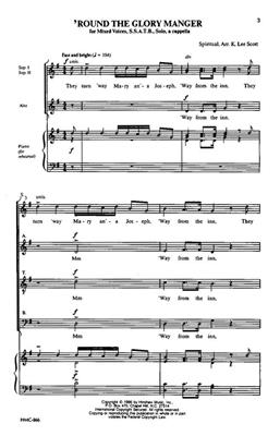 Round The Glory Manger: (Arr. K. Lee Scott): Gemischter Chor A cappella