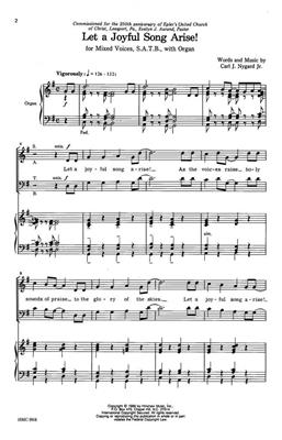 Carl Nygard: Let A Joyful Song Arise: (Arr. Carl Nygard): Gemischter Chor mit Klavier/Orgel