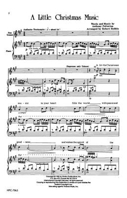 Anthony Polistina: A Little Christmas Music: (Arr. Robert Hebble): Gemischter Chor mit Klavier/Orgel
