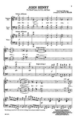 John Henry: (Arr. John Miller): Gemischter Chor mit Klavier/Orgel