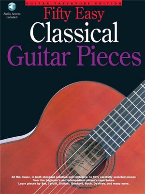 50 Easy Classical Guitar Pieces: (Arr. Jerry Willard): Gitarre Solo