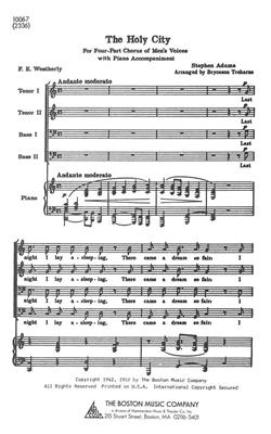 The Holy City: Gemischter Chor mit Klavier/Orgel
