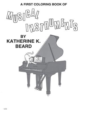 First Coloring Book of Musical Instruments: Easy Piano