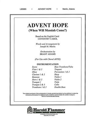 Joseph M. Martin: Advent Hope: Gemischter Chor mit Ensemble