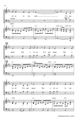Songs of Peace: (Arr. Joseph M. Martin): Gemischter Chor mit Begleitung