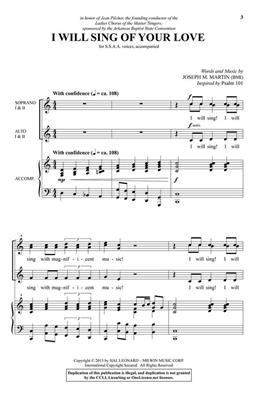 Joseph M. Martin: I Will Sing of Your Love: Frauenchor mit Begleitung