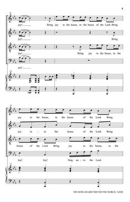 Joseph M. Martin: The Song Heard 'Round the World: Gemischter Chor mit Begleitung