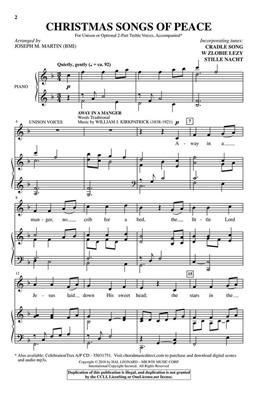 Christmas Songs of Peace: (Arr. Joseph M. Martin): Gemischter Chor mit Begleitung