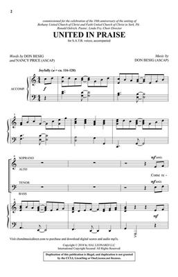 Don Besig: United in Praise: Gemischter Chor mit Begleitung