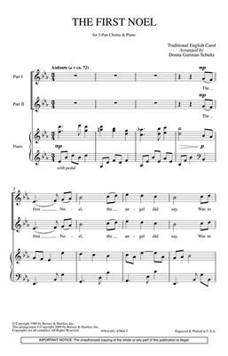 The First Noel: (Arr. Donna Gartman Schultz): Frauenchor mit Klavier/Orgel