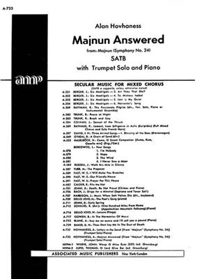 Alan Hovhaness: Majnun Answered: Gemischter Chor mit Begleitung