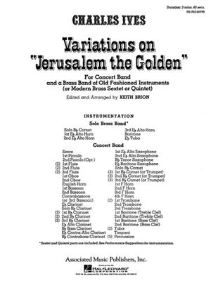 Variations on Jerusalem the Golden: Blasorchester
