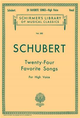Franz Schubert: 24 Favorite Songs: Gesang mit Klavier