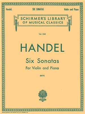 Georg Friedrich Händel: Six Sonatas: Violine mit Begleitung