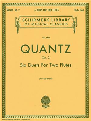 Johann Joachim Quantz: 6 Duets For Two Flutes Op. 2: Flöte Duett