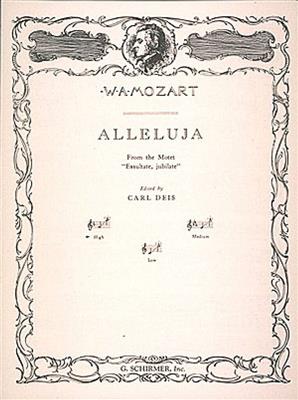 Wolfgang Amadeus Mozart: Alleluia (from Exsultate, jubilate): Gesang mit Klavier