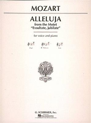 Wolfgang Amadeus Mozart: Alleluia (from Exsultate, jubilate): Gesang mit Klavier