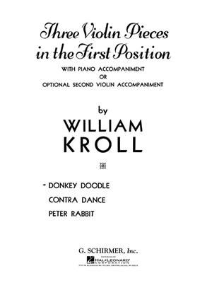 William Kroll: Donkey Doodle: Violine mit Begleitung