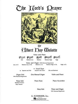 Albert Hay Malotte: The Lord's Prayer: Gesang Duett