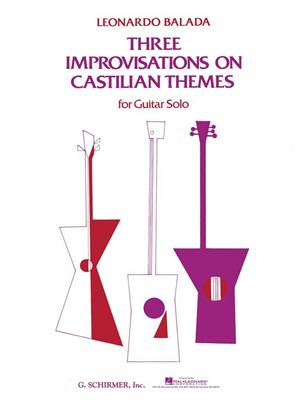 Leonardo Balada: 3 Improvisations on Castilian Themes: Gitarre mit Begleitung