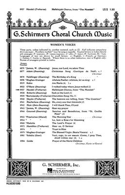 Georg Friedrich Händel: Hallelujah Chorus (from The Messiah): (Arr. B Treharne): Frauenchor mit Klavier/Orgel