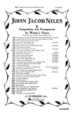 John Jacob Niles: I Wonder As I Wander: (Arr. L Horton): Frauenchor mit Begleitung