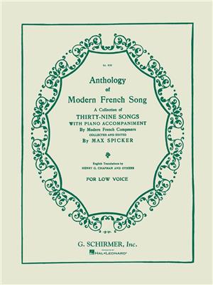 Anthology of Modern French Song (39 Songs): Gesang mit Klavier