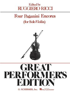 Niccolò Paganini: 4 Paganini Encores: Violine mit Begleitung