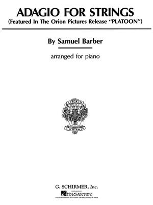 Samuel Barber: Adagio For Strings: Klavier Solo