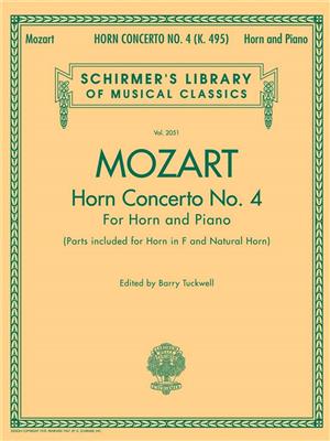 Wolfgang Amadeus Mozart: Horn Concerto No.4: Horn mit Begleitung