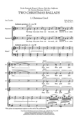 Kirke Mechem: Two Christmas Ballads: Frauenchor mit Klavier/Orgel