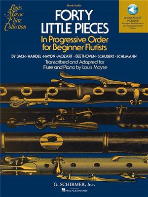 40 Little Pieces: (Arr. Louis Moyse): Flöte mit Begleitung