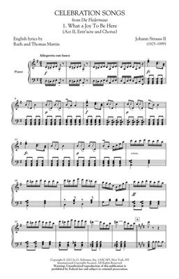 Johann Strauss Jr.: Celebration Songs: Gemischter Chor mit Begleitung
