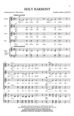 Jonathan Adams: Holy Harmony: Gemischter Chor A cappella