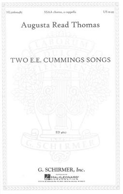 Two E.E. Cummings Songs: Frauenchor mit Begleitung