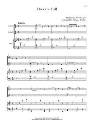 Christmas Carols for Violin Duet and Piano: Violin Duett