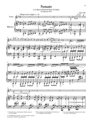 Gabriel Fauré: Violin Sonata No.2 E Minor Op.108: Violine mit Begleitung