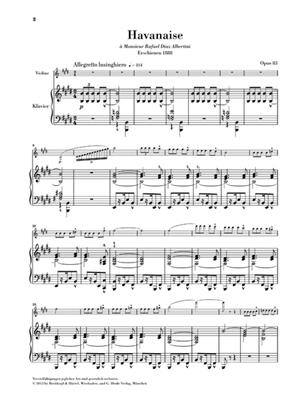 Camille Saint-Saëns: Havanaise Op.83: Violine mit Begleitung