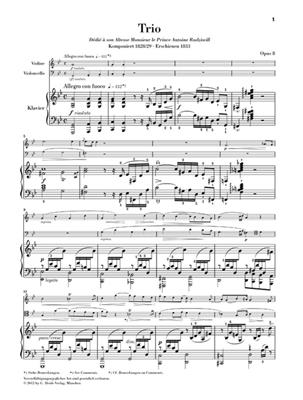 Frédéric Chopin: Piano Trio In G Minor Opus 8: Klaviertrio