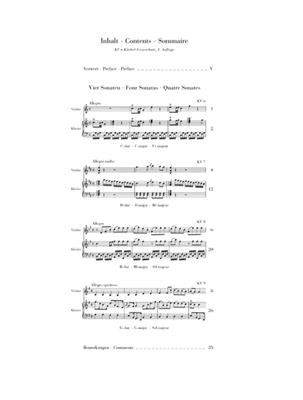 Wolfgang Amadeus Mozart: 'Wunderkind' Sonatas Volume 1 K.6-9: Violine mit Begleitung