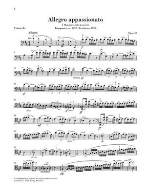 Camille Saint-Saëns: Allegro appassionato op. 43: Cello mit Begleitung