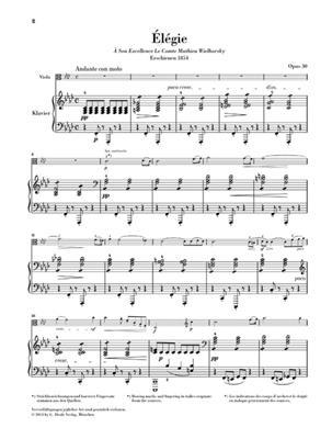 Henri Vieuxtemps: Élégie Opus 30: Viola mit Begleitung