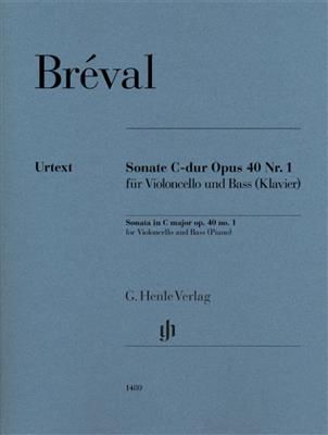 Jean-Baptiste Bréval: Sonate C-dur Opus 40 Nr. 1: Cello mit Begleitung