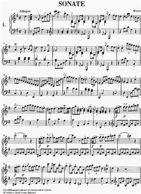 Muzio Clementi: Sonaten 1 (Auswahl): Klavier Solo