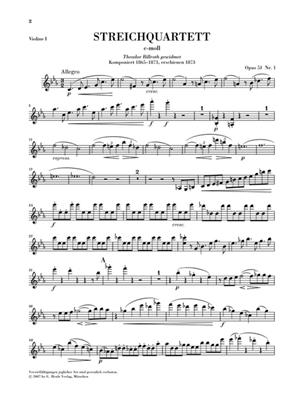 Johannes Brahms: String Quartets Op.51: Streichquartett
