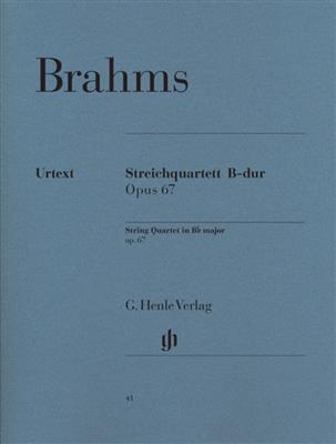 Johannes Brahms: String Quartet In B Flat Op.67: Streichquartett