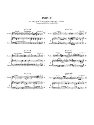 Franz Benda: 6 Sonaten: Violine mit Begleitung