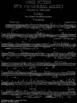 Max Reger: 3 Suiten Opus 131C: Cello Solo